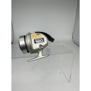 Vintage Olympic 120 Spincast Fishing Reel Japan MISSING FRONT‎ COVER